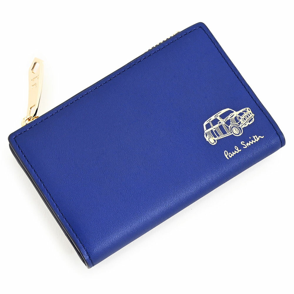 展示品箱なし ポールスミス キーケース コインケース 青(ブルー) Paul Smith bps015-30 b メンズ 紳士