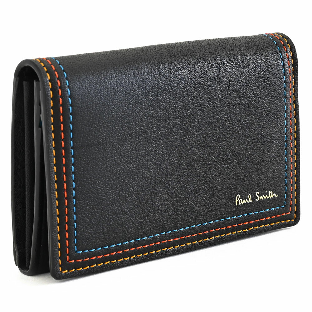 楽天インスピレーションポールスミス 名刺入れ カードケース 黒（ブラック） Paul Smith psc692-10 メンズ 紳士 ギフト 定番 彼氏 彼女 プレゼント