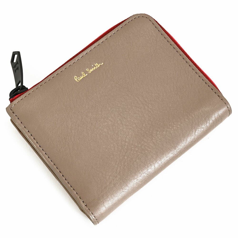 展示品箱なし ポールスミス 財布 二つ折り財布 L字ファスナー トープ Paul Smith bpw044-13 レディース 婦人