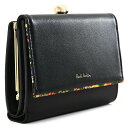 ポールスミス 財布（レディース） ポールスミス 財布 二つ折り財布 がま口財布 黒(ブラック) Paul Smith bpw103-10 レディース 婦人 ギフト 定番 彼氏 彼女 プレゼント