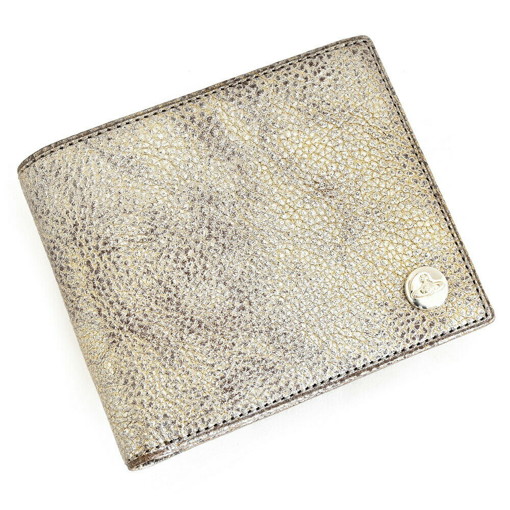 楽天インスピレーションヴィヴィアンウエストウッド 財布 二つ折り財布 茶（ブラウン）/シルバー Vivienne Westwood ACCESSORIES vwk691-70 ギフト 定番 彼氏 彼女 プレゼント
