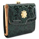 アナスイ 財布 二つ折り財布 がま口財布 緑(グリーン) ANNA SUI 316905-70 k レディース 婦人 ギフト 定番 彼氏 彼女 プレゼント