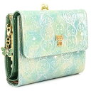 アナスイ 財布 二つ折り財布 がま口財布 エメラルドグリーン ANNA SUI 316916-73 レディース 婦人 ギフト 定番 彼氏 彼女 プレゼント