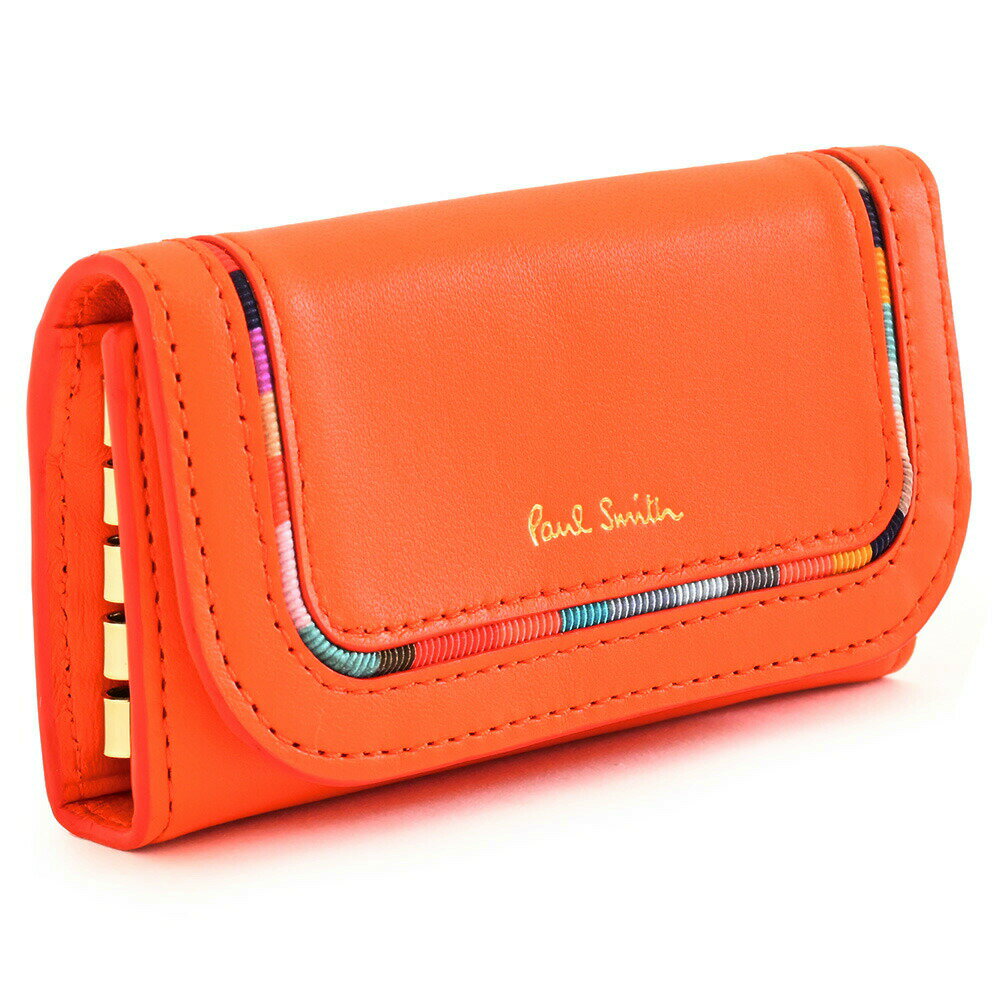 ポールスミス キーケース ポールスミス キーケース ポップレッド(オレンジっぽいお色です) Paul Smith bpw281-20 レディース 婦人 ギフト 定番 彼氏 彼女 プレゼント