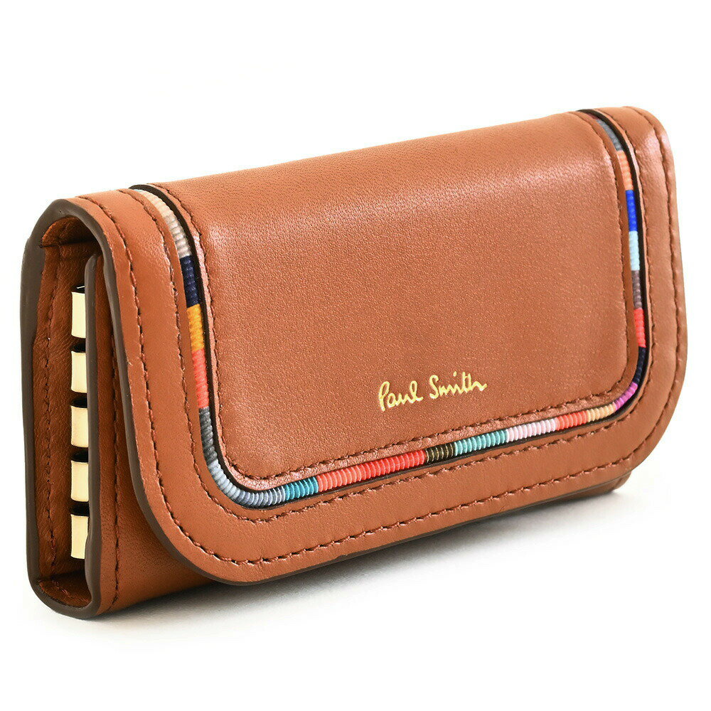 ポール・スミス キーケース ポールスミス キーケース タン(ブラウン系) Paul Smith bpw281-75 レディース 婦人 ギフト 定番 彼氏 彼女 プレゼント