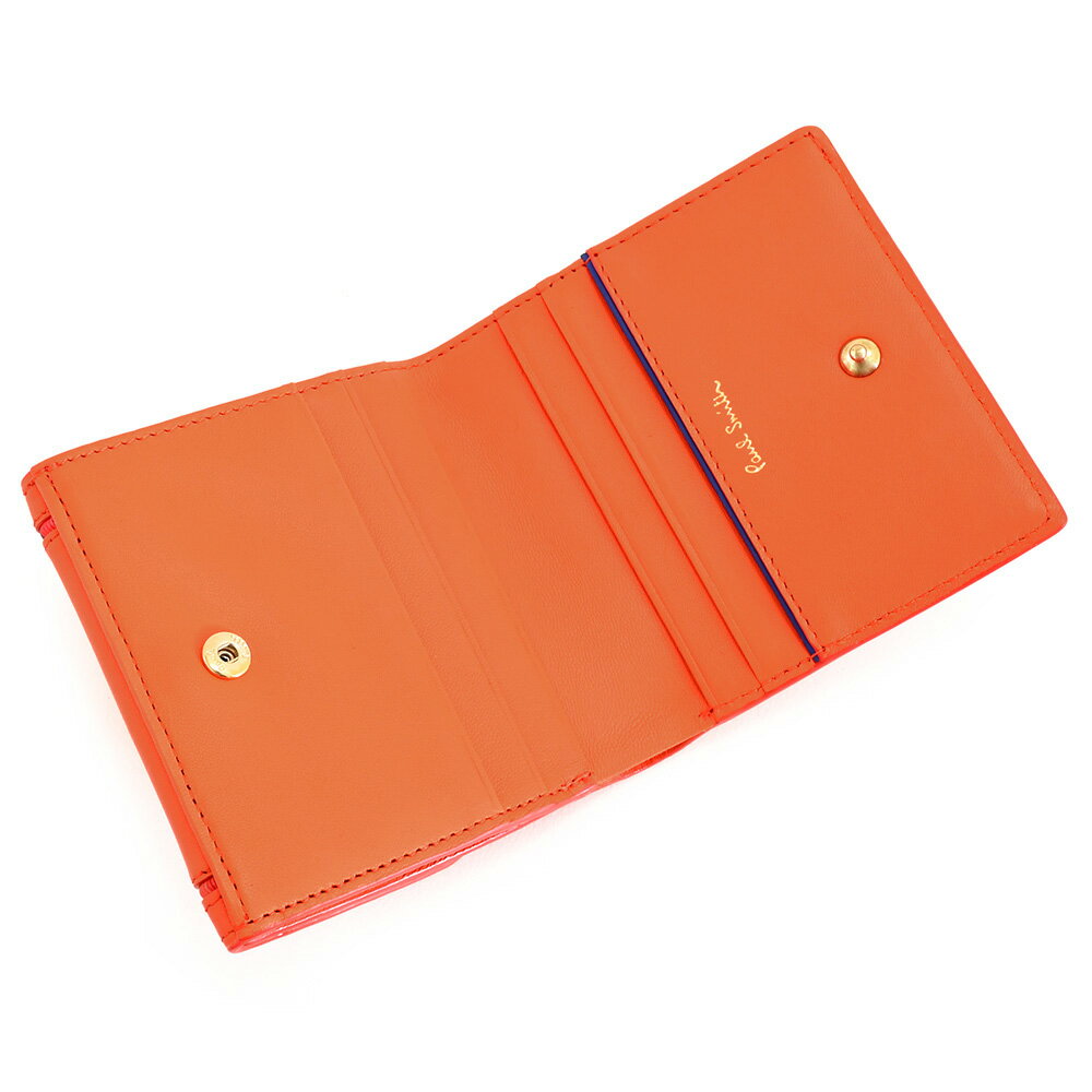 展示品箱なし ポールスミス 財布 二つ折り財布 ポップレッド(オレンジっぽいお色です) Paul Smith bpw283-20 b レディース 婦人