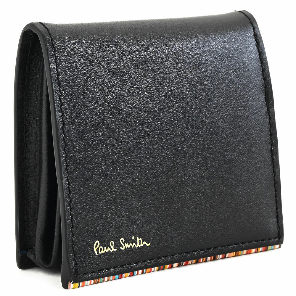 ポールスミス ポールスミス 財布 小銭入れ コインケース BOX型 黒(ブラック) Paul Smith psc750-10 メンズ 紳士 ギフト 定番 彼氏 彼女 プレゼント