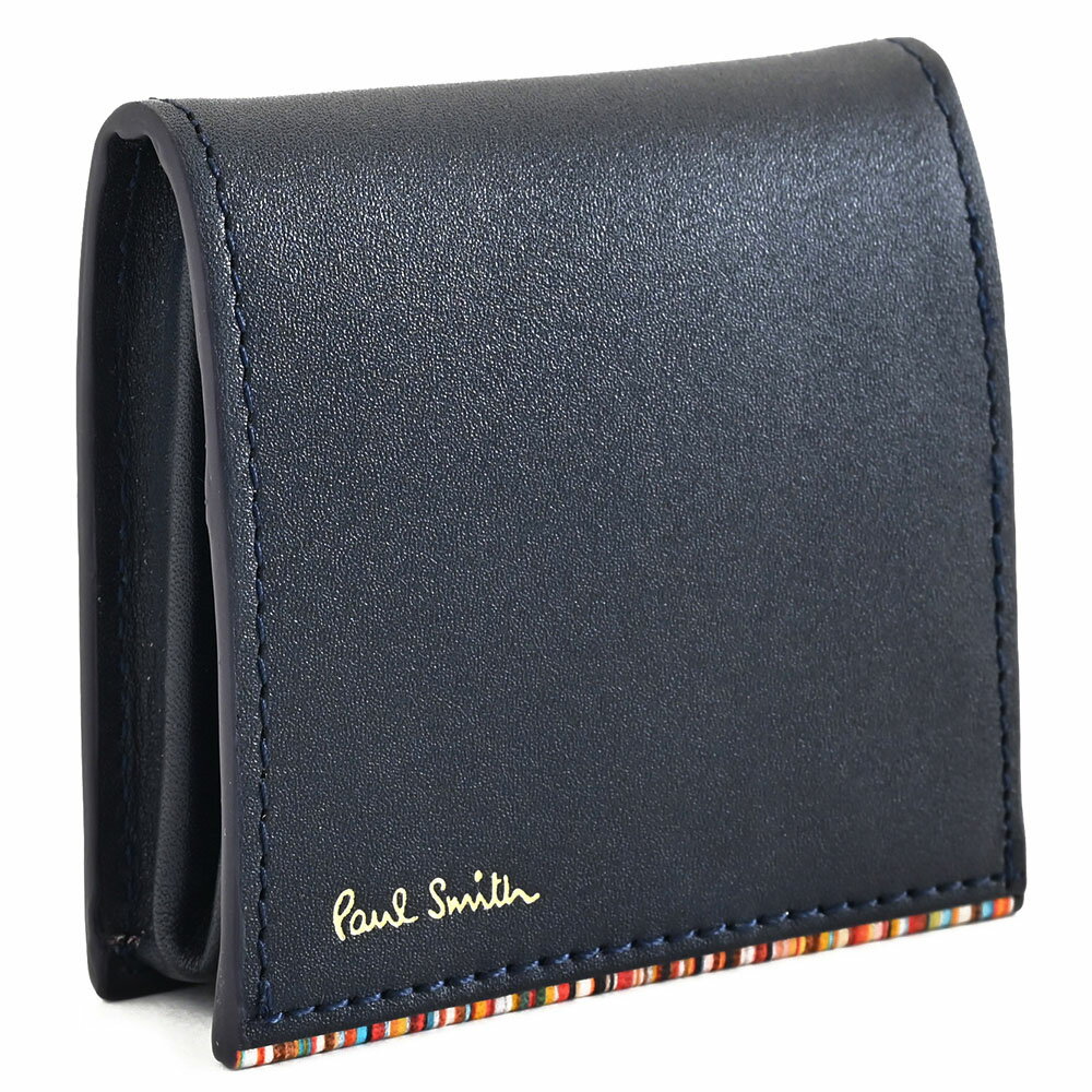 ポールスミス ポールスミス 財布 小銭入れ コインケース BOX型 紺(ネイビー) Paul Smith psc750-30 メンズ 紳士 ギフト 定番 彼氏 彼女 プレゼント