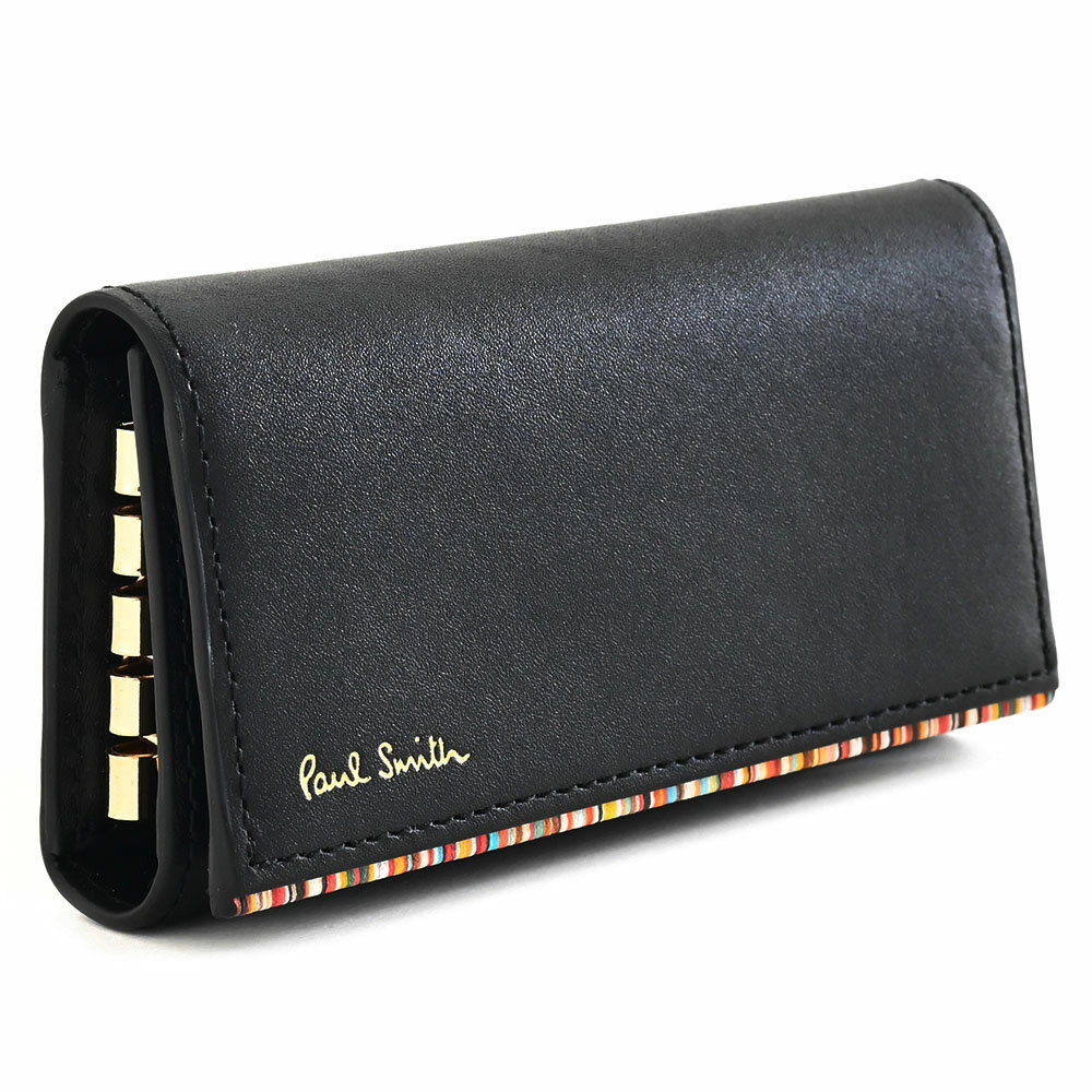 ポールスミス キーケース 黒(ブラック) Paul Smith psc752-10 メンズ 紳士 ギフト 定番 彼氏 彼女 プレゼント