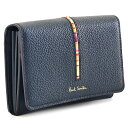 【スーパーSALE対象品】ポールスミス 名刺入れ カードケース パスケース 紺(ネイビー) Paul Smith pwd652-30 レディース 婦人 ギフト 定番 彼氏 彼女 プレゼント