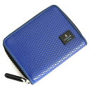 ランバンオンブルー 財布 小銭入れ コインケース パスケース ラウンドファスナー BOX型 青(ブルー) LANVIN en Bleu 593601 メンズ 紳...