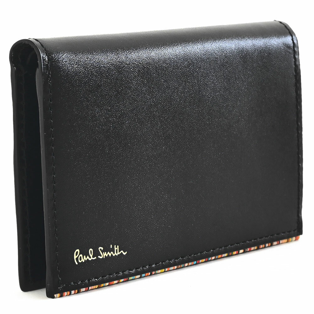 ポールスミス 名刺入れ（メンズ） ポールスミス 名刺入れ カードケース 黒(ブラック) Paul Smith psc761-10 メンズ 紳士 ギフト 定番 彼氏 彼女 プレゼント