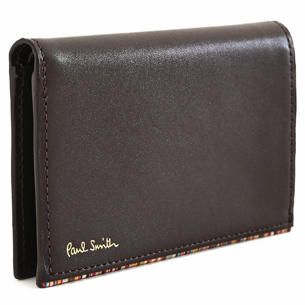 ポールスミス名入れ名刺入れ ポールスミス 名刺入れ カードケース 茶(ブラウン) Paul Smith psc761-70 メンズ 紳士 ギフト 定番 彼氏 彼女 プレゼント