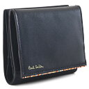 ポールスミス 財布 二つ折り財布 BOX型 紺(ネイビー) Paul Smith psc762-30 メンズ 紳士 ギフト 定番 彼氏 彼女 プレゼント