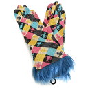ヴィヴィアンウエストウッド 手袋 青(ブルー)/ピンク/黄色(イエロー) Vivienne Westwood ACCESSORIES 353vw31721014...