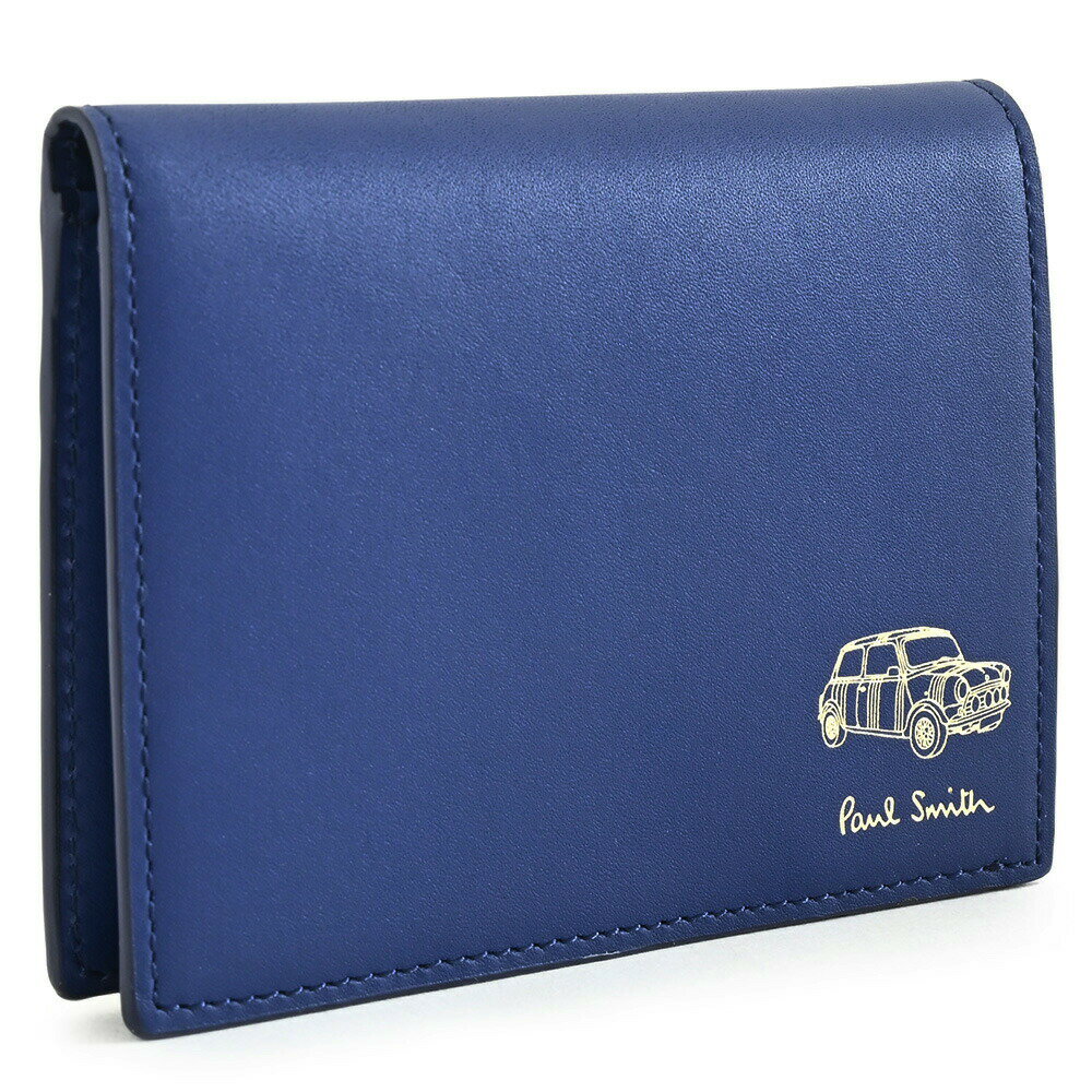 樂天商城 - ポールスミス 財布 二つ折り財布 ミニ財布 コンパクト財布 青(ブルー) Paul Smith bps016-30 メンズ 紳士 ギフト 定番 彼氏 彼女 プレゼント