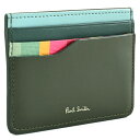 展示品箱なし ポールスミス カードケース 薄型 緑(グリーン) Paul Smith bpw330-50 レディース 婦人