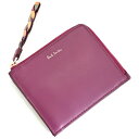 ポールスミス 財布 小銭入れ コインケース 薄型 L字ファスナー ラズベリー Paul Smith bpw372-23 レディース 婦人 ギフト 定番 彼氏 彼...