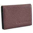 カルバンクライン 名刺入れ カードケース ボルドー CK CALVIN KLEIN 803633 メンズ 紳士 ギフト 定番 彼氏 彼女 プレゼント