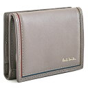 訳あり ポールスミス 財布 小銭入れ コインケース 二つ折り BOX型 ライトグレー Paul Smith bps070-14 b メンズ 紳士