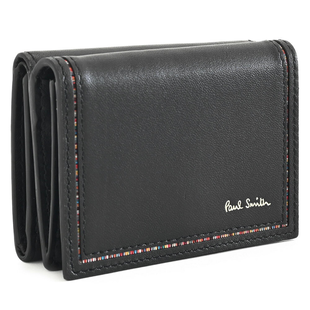 展示品箱なし ポールスミス 財布 三つ折り財布 黒(ブラック) Paul Smith bps275-10 b メンズ 紳士