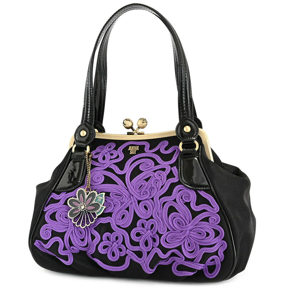 アナスイ バッグ トートバッグ ハンドバッグ 黒(ブラック) ANNA SUI 317220-10 レディース 婦人 ギフト 定番 彼氏 彼女 プレゼントのサムネイル