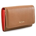 ポールスミス 名刺入れ カードケース キャメル Paul Smith bpw092-75 レディース 婦人 ギフト 定番 彼氏 彼女 プレゼント