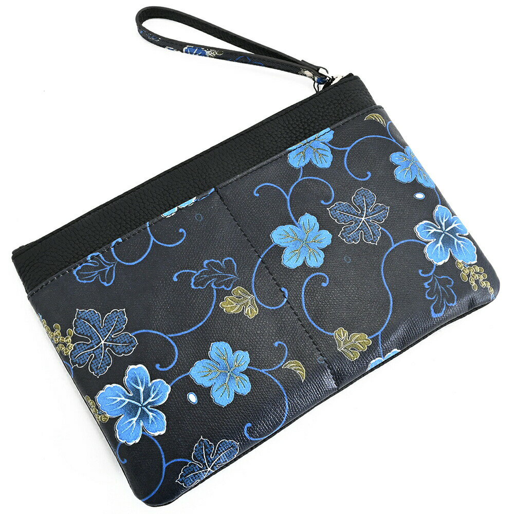 フジタカ バッグ クラッチバッグ セカンドバッグ 黒×青(ブラック×ブルー) FUJITAKA 2917 メンズ 紳士 ..