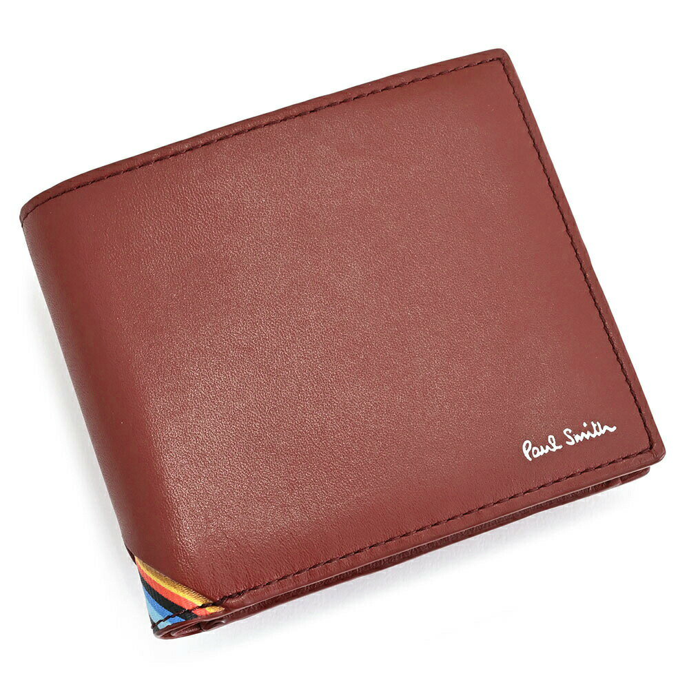 展示品箱なし ポールスミス 財布 二つ折り財布 ブリック(レンガ色) Paul Smith bps784-22 メンズ 紳士