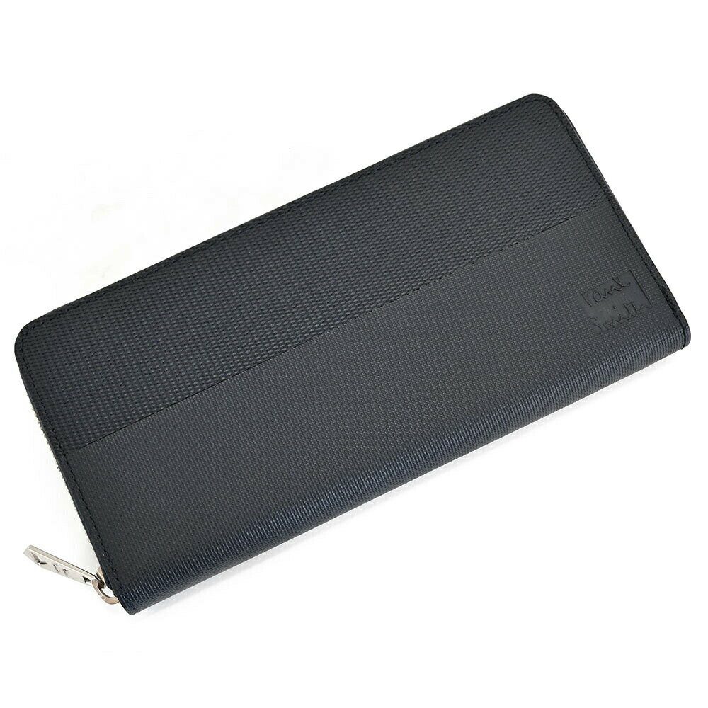 ポールスミス 財布 長財布 ラウンドファスナー 紺(ネイビー) Paul Smith bps745-31 メンズ 紳士 ギフト 定番 彼氏 彼女 プレゼント