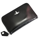 訳あり ヴィヴィアンウエストウッド 財布 小銭入れ コインケース ラウンドファスナー 黒×ボルドー Vivienne Westwood ACCESSORIES ...