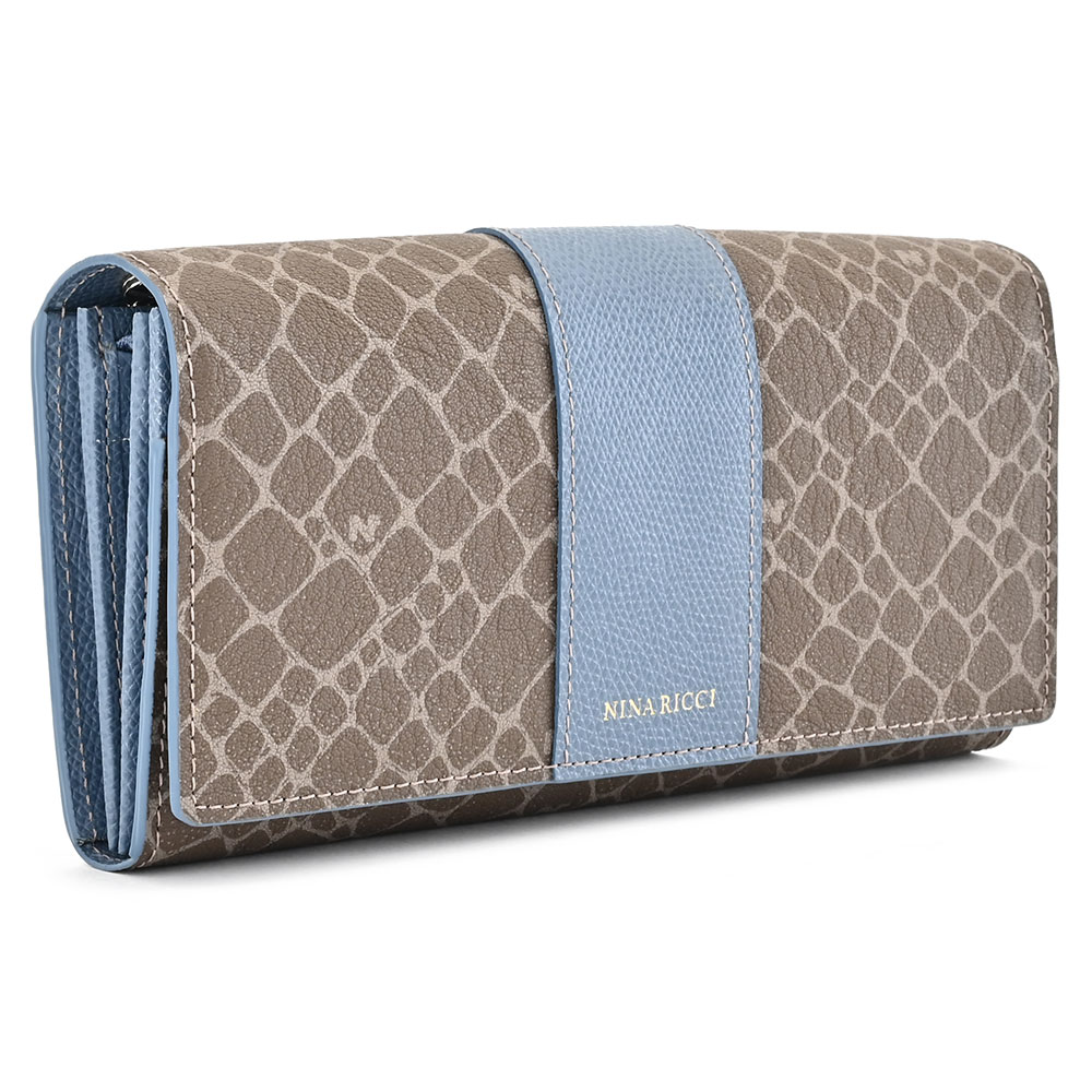 展示品箱なし ニナリッチ 財布 長財布 青(ブルー) NINA RICCI 085800600-80 レディース 婦人