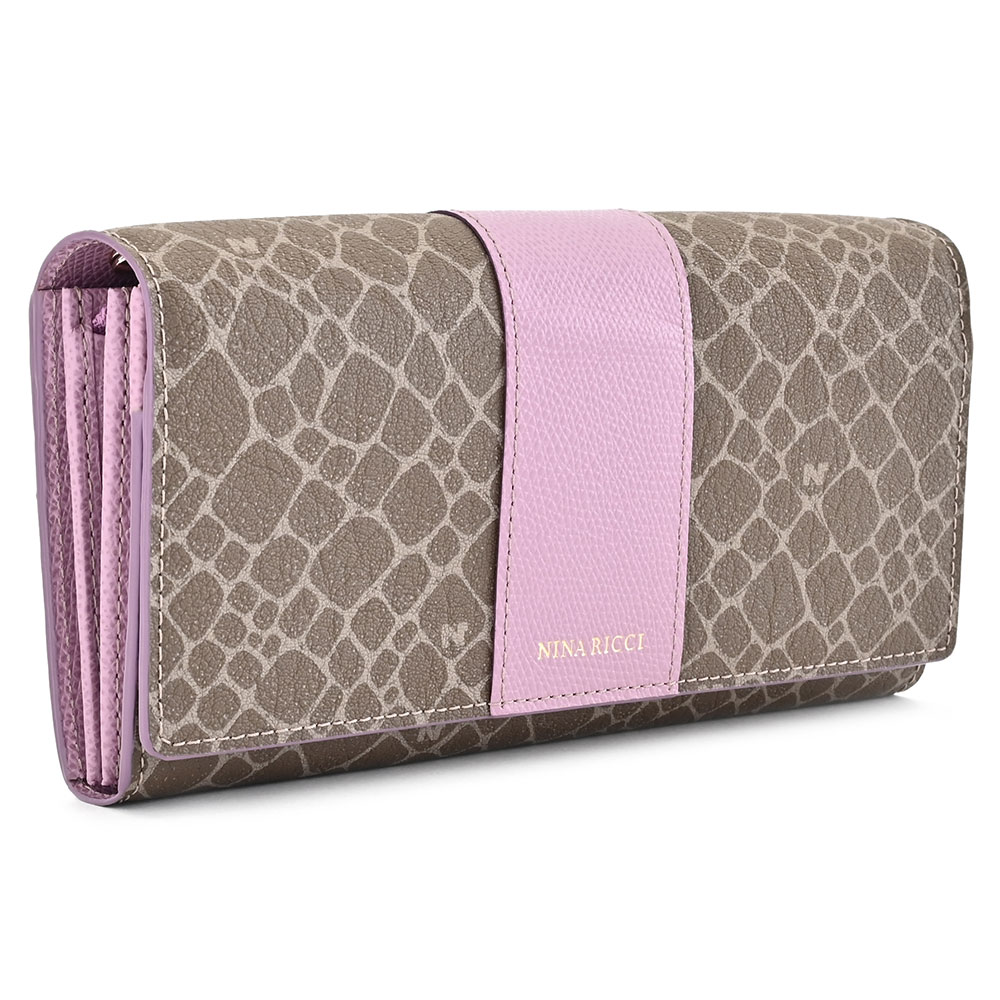 訳あり展示品箱なし特価 ニナリッチ 財布 長財布 ラベンダー NINA RICCI 085800600-92 b レディース 婦人