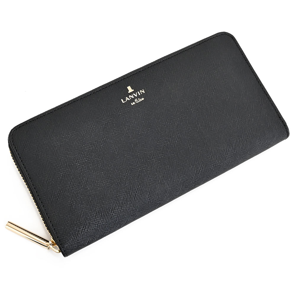 展示品箱なし ランバンオンブルー 財布 長財布 ラウンドファスナー 黒(ブラック) LANVIN en Bleu 480119-10 レディース 婦人
