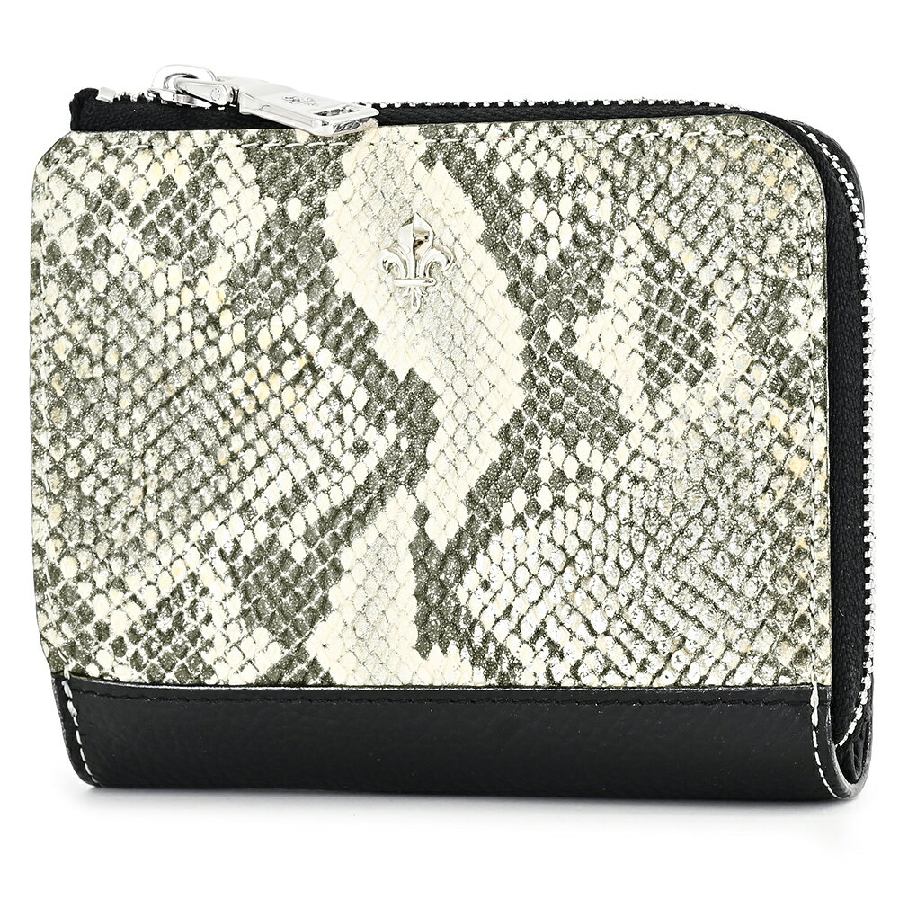 Display item, no box, Patrick Cox, bi-fold wallet, L-zip, black, women's
