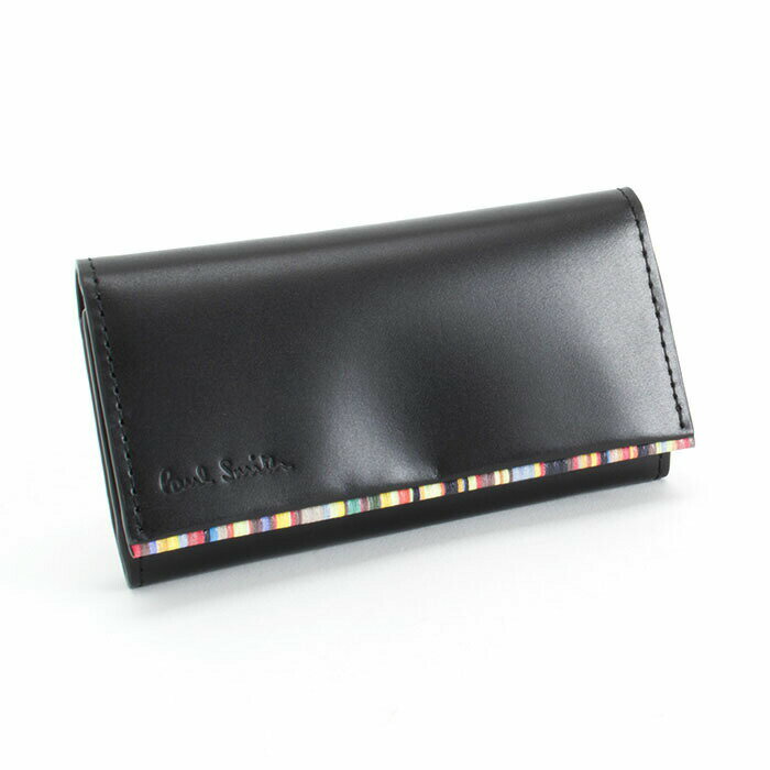 ポールスミス キーケース（メンズ） ポールスミス Paul Smith キーケース 黒 psu052-10 ブラック メンズ 紳士 ギフト 定番 彼氏 彼女 プレゼント