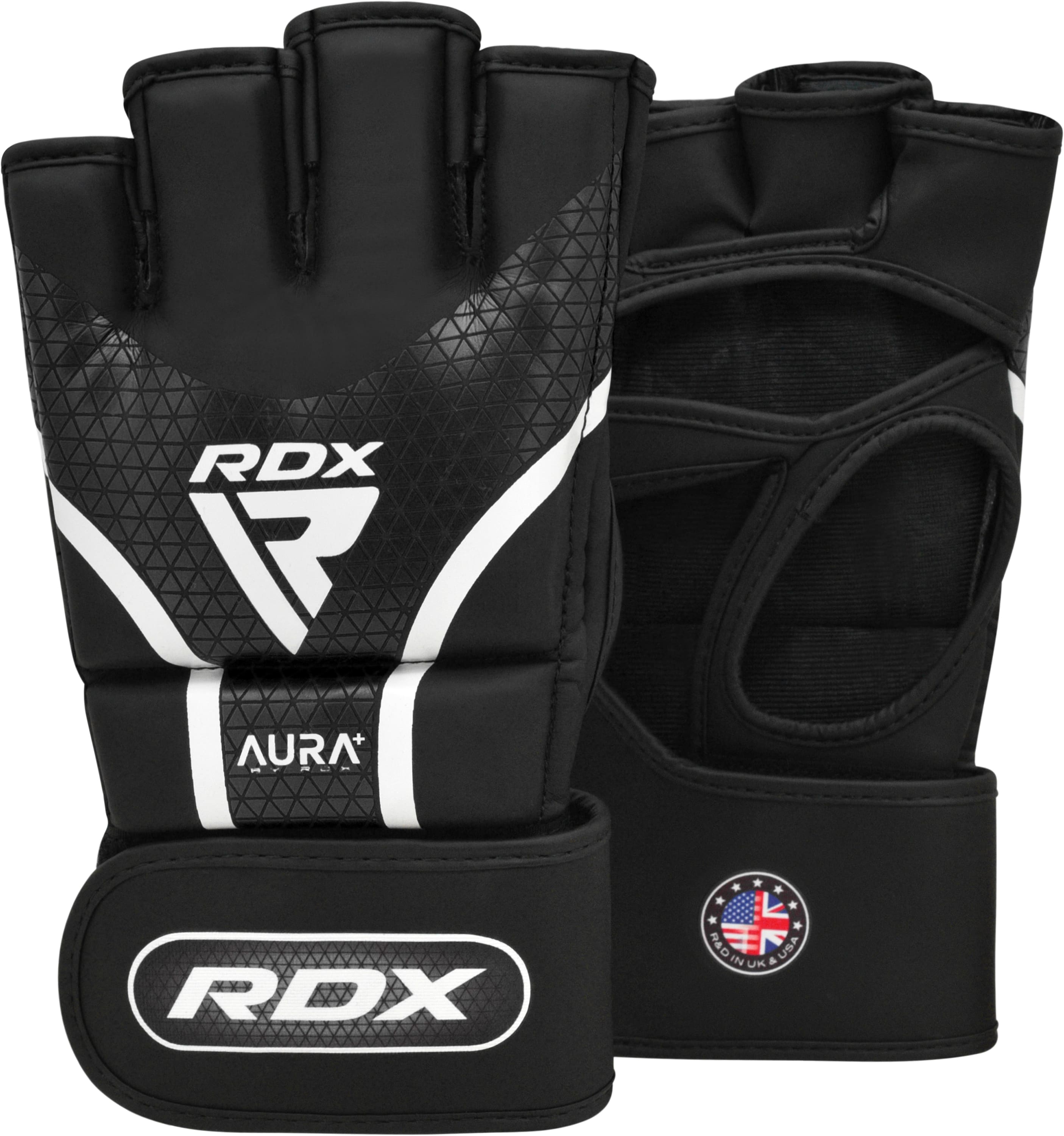 RDX オープンフィンガーグローブ AURA plus 総合格闘技 MMA ブラック T17