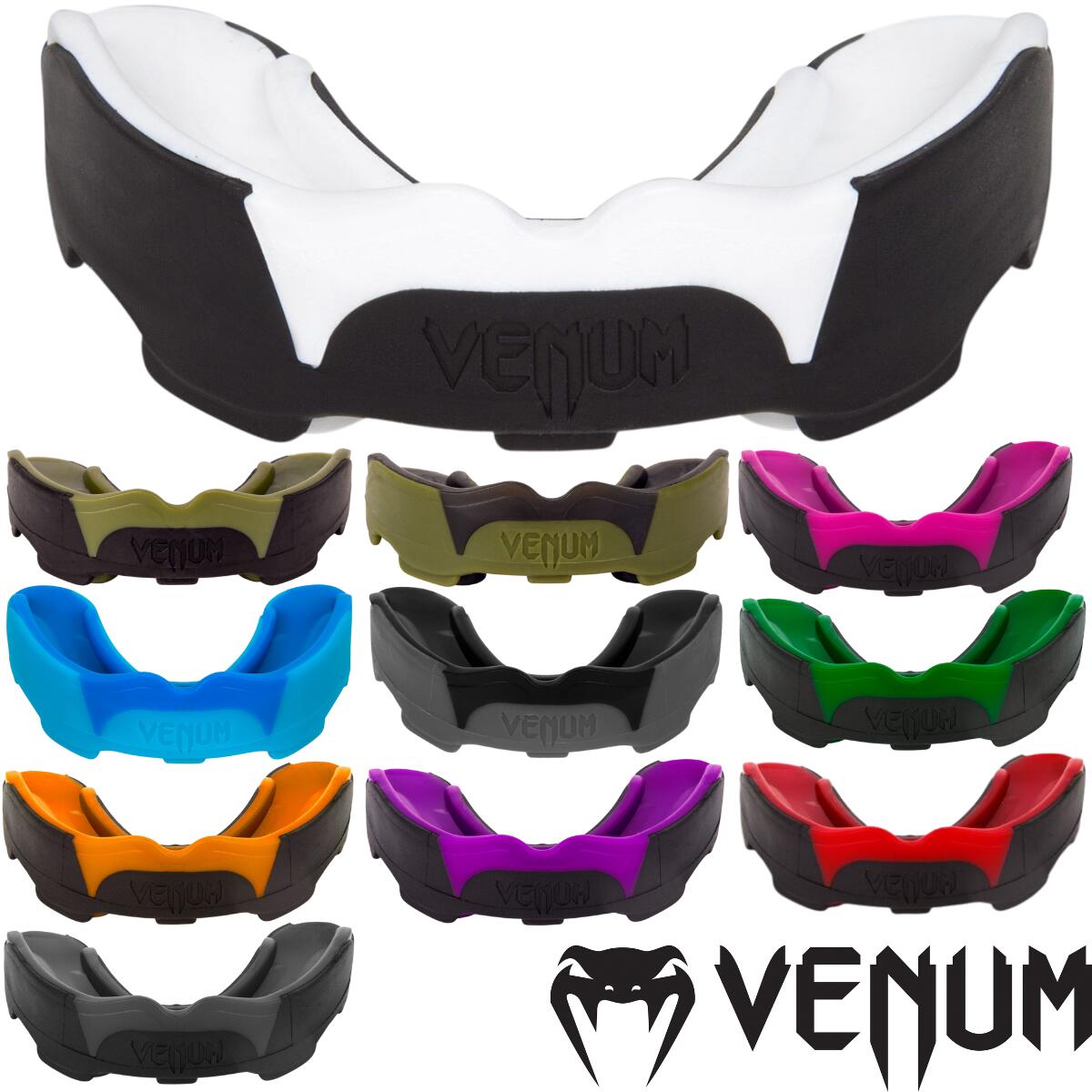 VENUM プレデター マウスピース マウスガード スポーツ ボクシング キックボクシング 格闘技 MMA ムエタイ ラグビー アメフト スパーリング 空手 総合格闘技 ジム トレーニング 保護 大人 男性 女性 メンズ レディース ヴェヌム Predator あす楽 送料無料 VENUM プレデター マウスピース Predator ヴェヌム スポーツ ボクシング キックボクシング 格闘技 スポーツ用 MMA 筋トレ 筋力トレーニング Venum プレデター マウスピースは、信じられないほどの快適さ、柔軟性、衝撃吸収性を完璧に組み合わせたマウスピースです。完璧なロープロファイルデザインと、歯にフィットする先進のNextfit Gel Frameは、完璧で快適なカスタムフィットだけでなく、トレーニング中の通気性をより良くします。高密度ラバーフレームで作られたデュアルコアデザインにより、Venum プレデター マウスピースは顎にフィットし、あらゆる衝撃をより確実に吸収することができます。衝撃を吸収すると、その衝撃は歯の強い部分に均等に分散され、完全に健康な口元を保つことができます。技術的な特徴 - Nextfit Gel Frameを採用し、調節性と快適性を向上。 - 衝撃を高度に吸収・分散させるマルチレイヤー構造。 - トレーニング中や競技中に最適な呼吸を提供するために技術的に設計されています。 - 高密度ラバーフレームを採用。 2