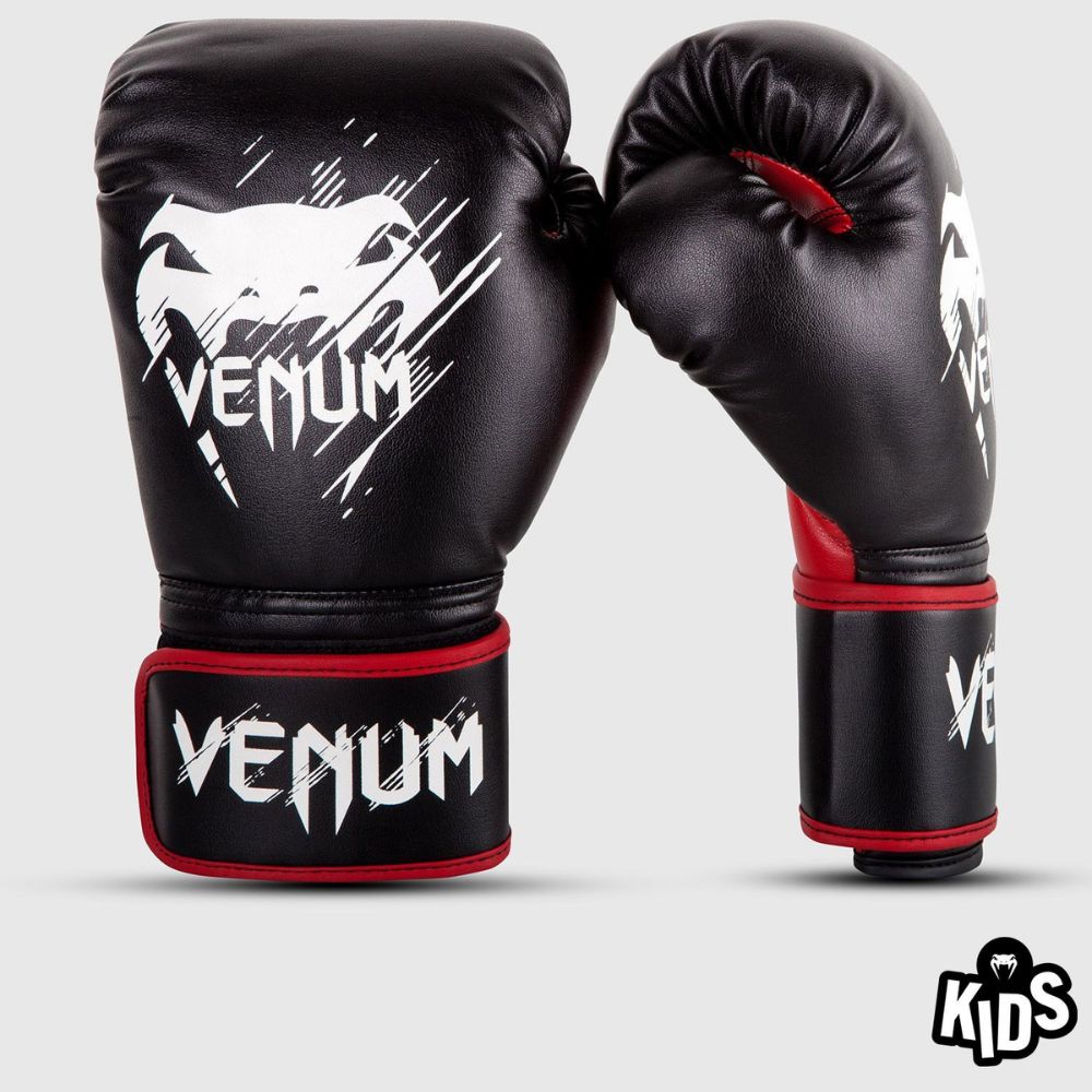 VENUM Contender ボクシンググローブ 子供用 左右セット ボクシング キックボクシング ムエタイ 6オンス 8オンス スパーリング ジム トレーニング 格闘技 空手 キッズ ジュニア こども ブラッ…