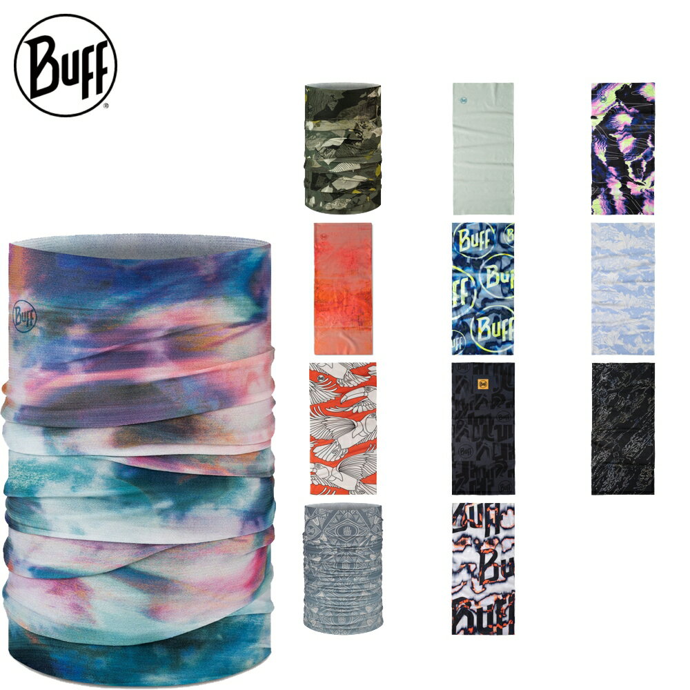 Rakuten - バフ COOLNET UV BUFF バフ ネックウエア リサイクルプラスチックボトル 軽量 多機能 UPF50 ランニング ジャンピング ハイキング 釣り パドリング キャンプ アクティビティ 日焼け防止 涼しい 清潔 UVカット シームレス 体温調整 4way ストレッチ 速乾 BUFF
