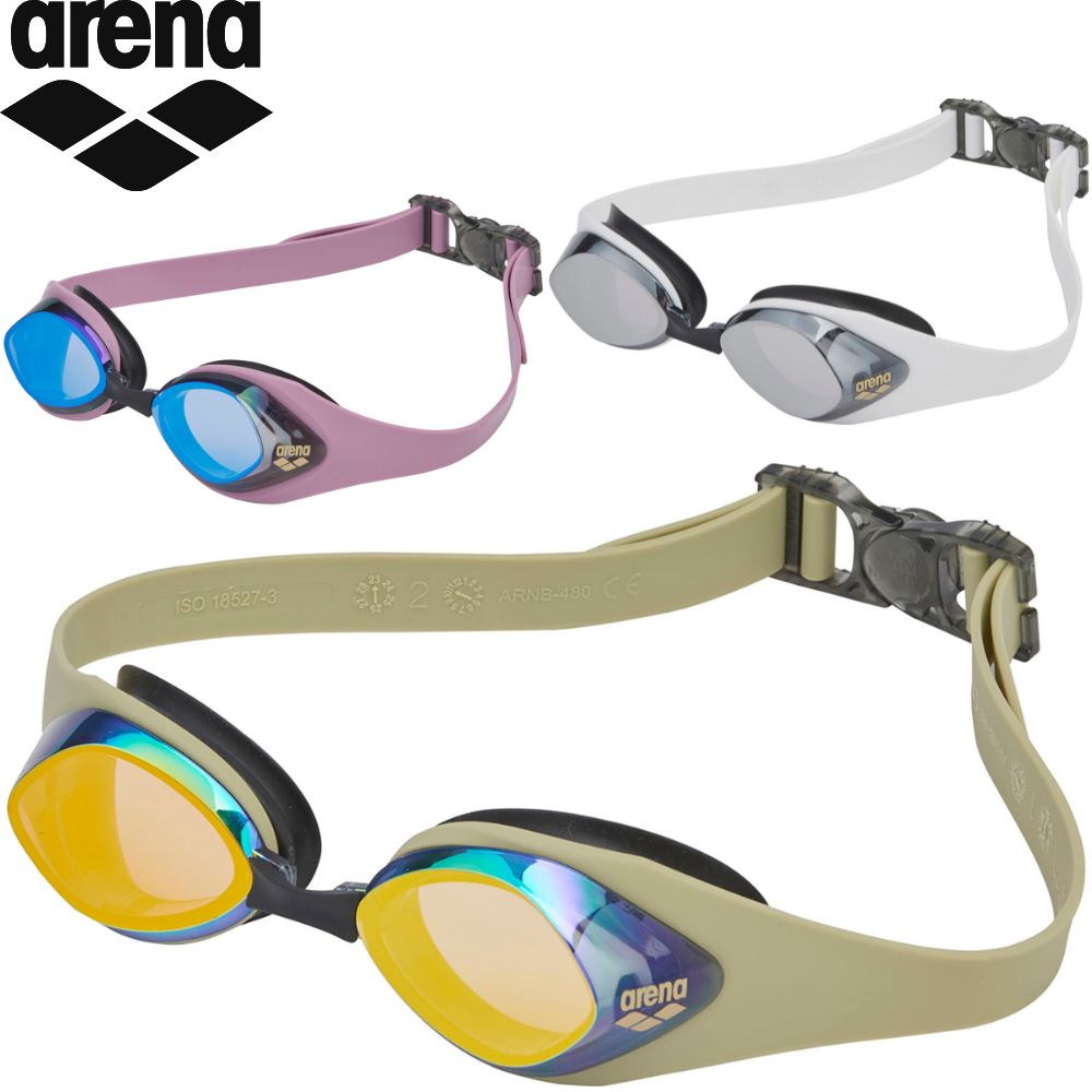 アリーナ スイミングゴーグル フィットネスゴーグル リノンくもり止め ミラー 水泳 スイミング フィットネス プール スイム ゴーグル くもりどめ AS4FGG50U arena