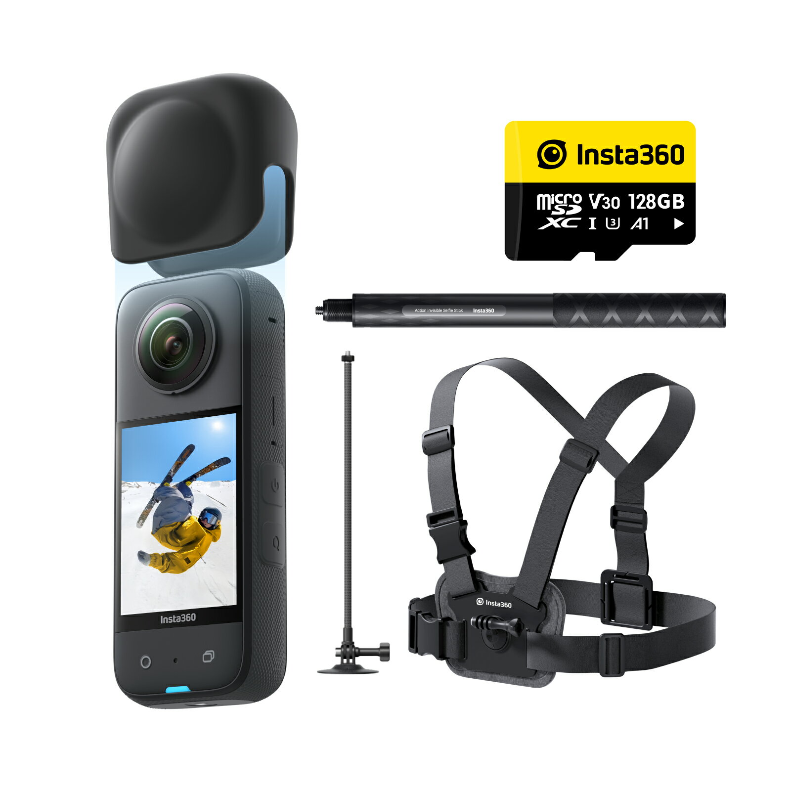 Insta360 X3 スノーキット|スキー撮影 3