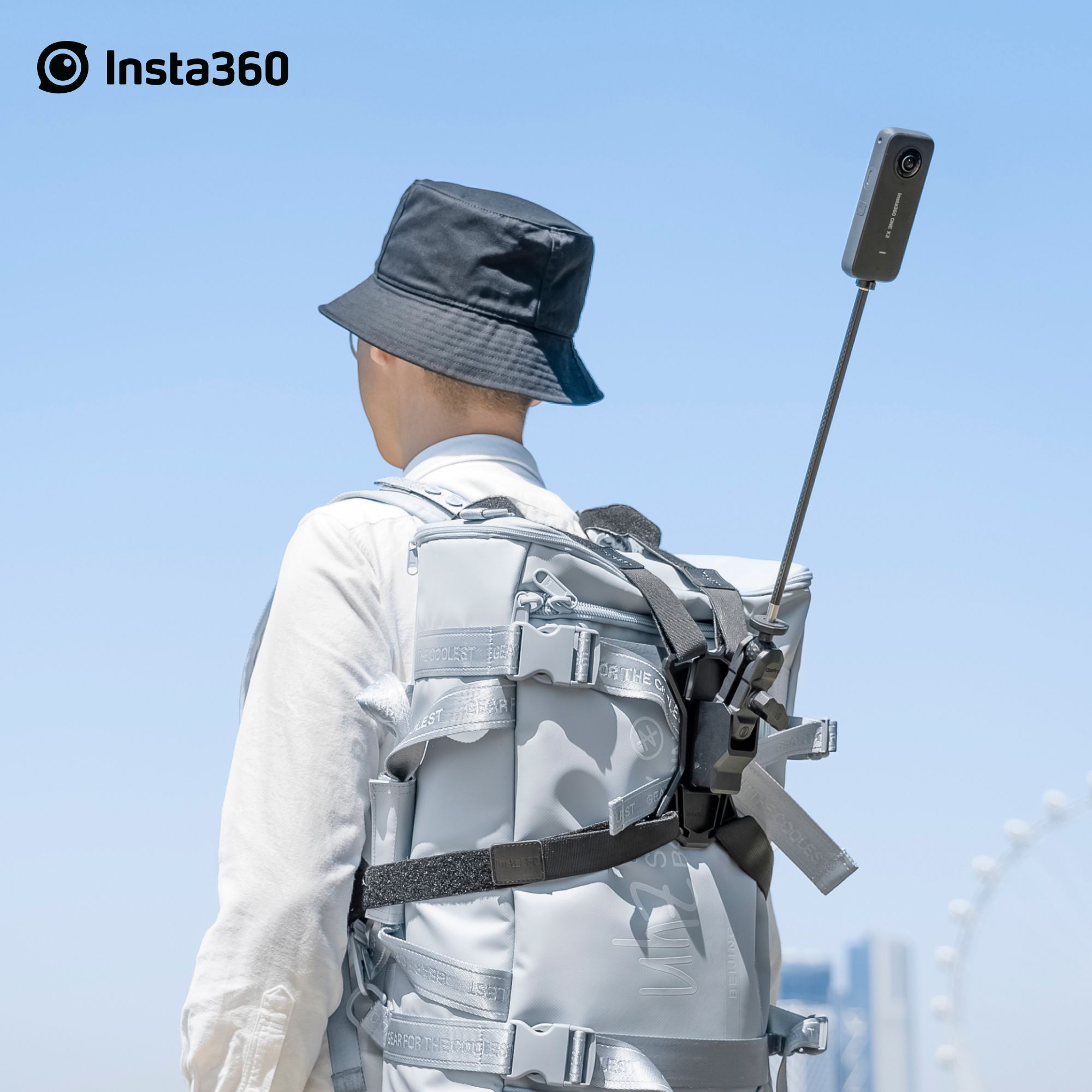 Insta360 三人称視点バックパックマウント|ドローン 旅行におすすめ あす楽【Ace Pro/Ace/X3/ONE RS (1インチ360度版は除く)/ONE X2】