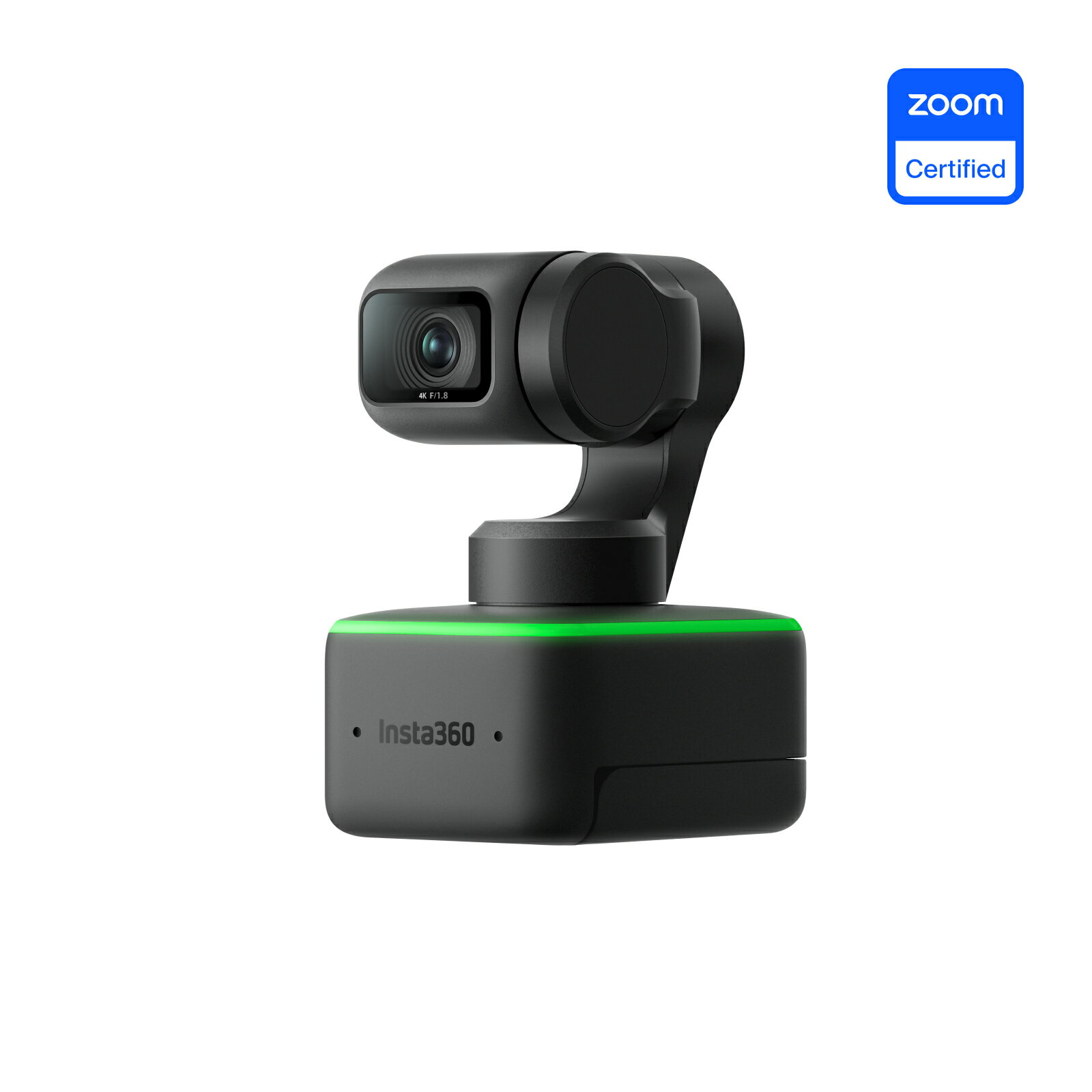 Insta360 Link WEBカメラ 上下90度+360度回転 角度調整可能 4K高画質 PCカメラ Mac/Win対応 AI追跡 ジェスチャー制御 ビデオ通話 自動光補正 ウェブカメラ ライブ配信 書画カメラ スキャナ バランス補正