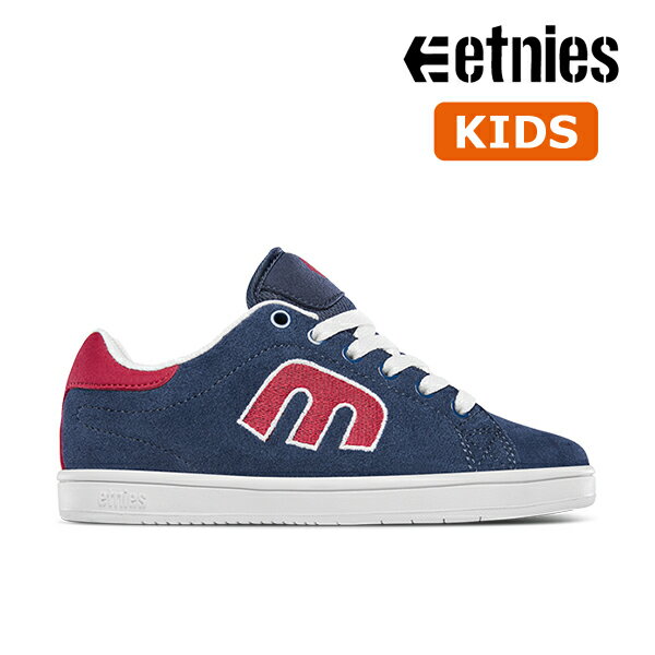 楽天スケートボードSHOPインスタント【Etnies】KIDS CALLI-CUT カラー：navy/red エトニーズ キャリカット スケートボード スケボーシューズ 靴 スニーカー 子供 SKATEBOARD SHOES