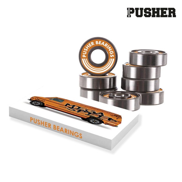 【PUSHER BEARINGS】MEGA SPEED ABEC 9 BEARINGS プッシャー ベアリング スケートボード スケボー デッキ SKATEBOARD DECK