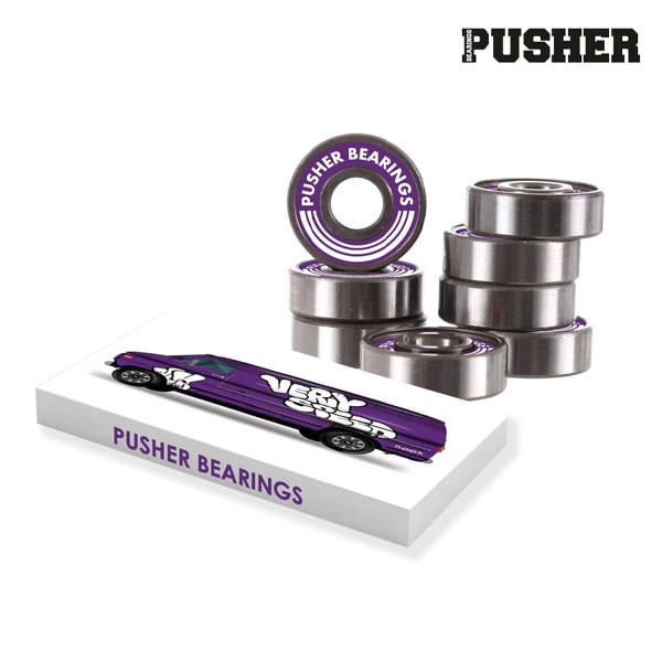 【PUSHER BEARINGS】VERY SPEED ABEC 7 BEARINGS プッシャー ベアリング スケートボード スケボー デッキ SKATEBOARD DECK