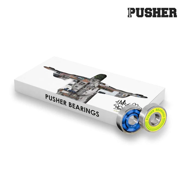 【PUSHER BEARINGS】CARLOS IQUI PRO ABEC9 プッシャー ベアリング スケートボード スケボー デッキ SKATEBOARD DECK