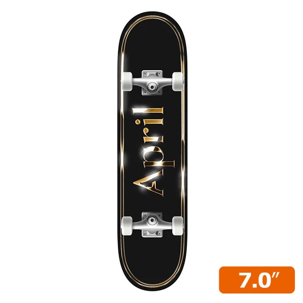 商品詳細【APRIL SKATEBOARDS｜OG LOGO GOLDEN BLACK】 【仕様】 デッキ：7.0インチ ウィール：95A 50mm トラック：オリジナルトラック ベアリング：ABEC 5 Length：28インチ 在庫に関して 当店販売商品は実店舗と在庫を共有しております。また、メーカーからのお取り寄せでのご用意となる商品もございます。お申し込み頂きました商品が、「販売終了/在庫完売」等でご用意ができない場合もございます。 その際はキャンセルのご連絡をさせて頂く事もございます。予めご了承ください。 画像に関して 掲載しております画像はサンプル画像となります。お手持ちのディスプレイや周辺機器の設定により実商品と色合い等に若干誤差が生じる場合がございます。