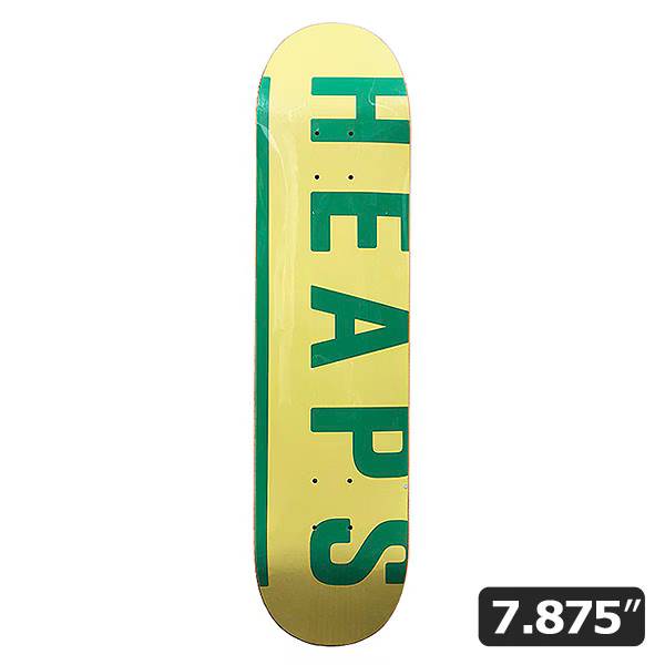 Rakuten - 【HEAPS】HEAPS LOGO DECK cream/green 7.875インチ　ヒープス スケートボード スケボー デッキ SKATEBOARD DECK